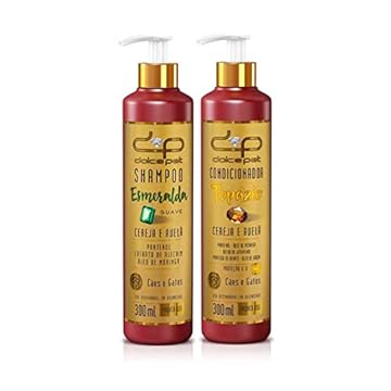Kit Dolce Pet Shampoo Suave + Condicionador Cães e Gatos - 300 ml