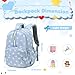CAMTOP Preschool Backpack for Kids Girls Small Backpack Purse Kindergarten School Bookbags for Toddler Travel (Blue White Bow)