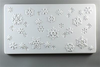 Snowflake Texture Tile Mold for Glass Slumping