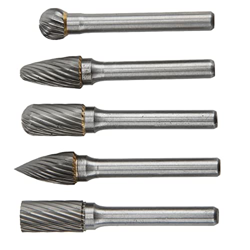 Set de 5 fresas rotativas de carburo para tallado y grabado miniatura 4