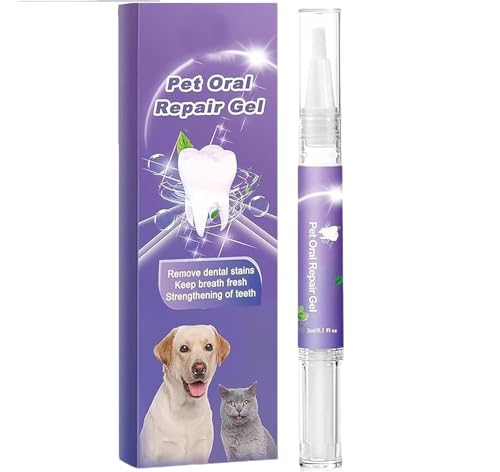 Gel reparador bucal para mascotas,refrescante del aliento para gatos y perros,fortalece los dientes,aliento más fresco,1pc