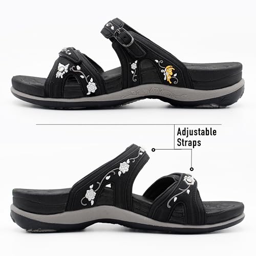 Image of Gold Pigeon Shoes SIGNATURE Comfort Walking Slides Sandals for Women | Arch Support, Waterproof, Non-Slip