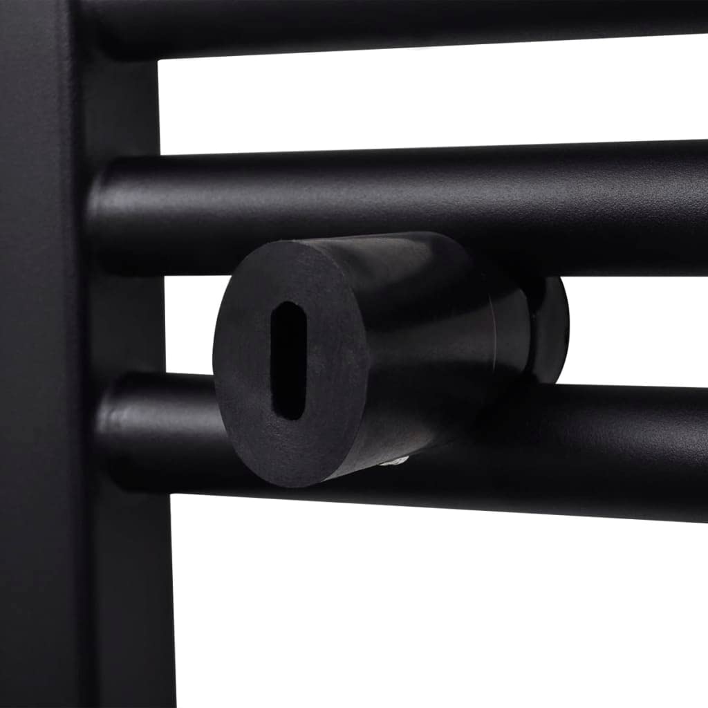 Genérico Radiador toallero de baño Recto Negro 600 x 1160 mm,Casa y jardín,Electrodomésticos,Control del Clima,Radiadores-141908