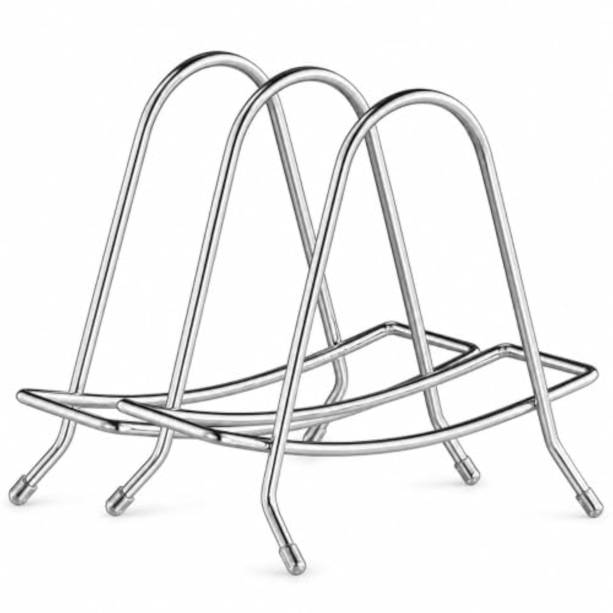 Stainless Steel Cutting Board Holder with Non-Slip Feet, 3-Pack
