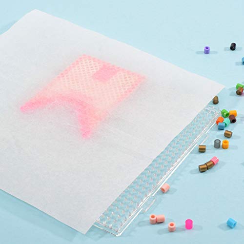 Vaessen Creative Fuse Bead Papel de Planchado para Pixel Picture Art, 5 Hojas, 18 x 20 cm, Blanco Puro, Protege Las Perlas Fusibles y Tableros de Clavijas del Calor