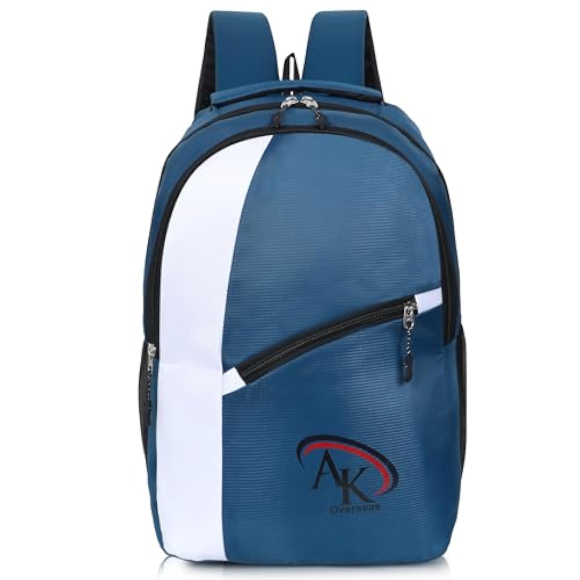 Lightweight Multi-Utility Blue and White Backpack for School & Travel