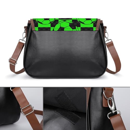 Women's Bag Floral Print Adjustable Shoulder Strap Shoulder Bag Multi-Pocket Magic Buckle Crossbody Bag3
