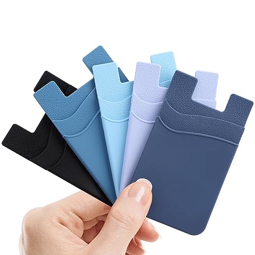 Cartera para teléfono celular con calcomanía de doble agarre y silicona flexible 2