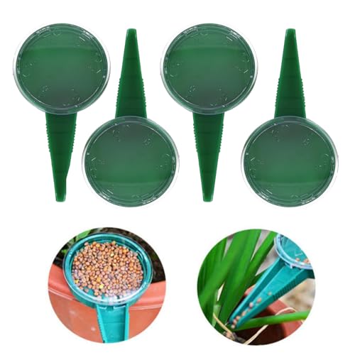 SURALIN 4er-Pack Aussaat-Saatgutspender, Aussaathilfe, Saatgutspender, Dusch-Säwerkzeug, Saatmaschine, Kunststoff-Saatgutverteiler