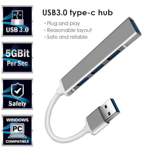 Image of Multifunctional 4 Port USB Hub Docking Station Converter 4 in 1 USB 3.0 Docking Station for iPad Laptop Mobile Hard Drives