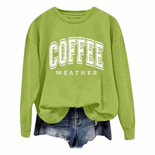 Sweatshirt femme col rond fini les pulls inconfortables avec ce modèle ample vert