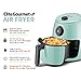 Elite Gourmet EAF-0201BL Personal Compact Space Saving Electric Hot Air Fryer Oil-Less Healthy Cooker, Timer & Temperature Controls, 1000W, 2.1 Quart, Mint