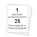 Etiketten Selbstklebend Bedruckbar Sticker Aufkleber A4,1 pro Blatt, 25 Blatt, 210 x 297 mm selbstklebende, matte Adress-Mailing-Druckeretiketten für Inkjet-Laser-A4-Drucker