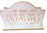 Elegant Blooms & Things Wood Sign Memorial for Loved Ones in Heaven, Wedding, Party, Graduation, Milestone, Special Event, Reunion