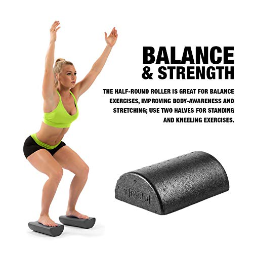YOGU Half-Round Foam Roller High-Density (36 Inch) - Thumbnail 3