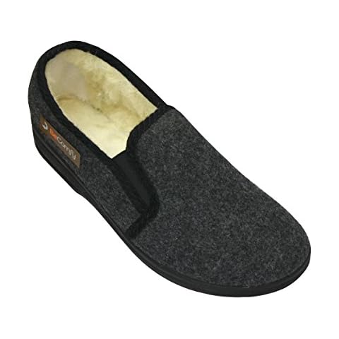 BeComfy - Zapatillas de Fieltro de Invierno para Hombre Cover