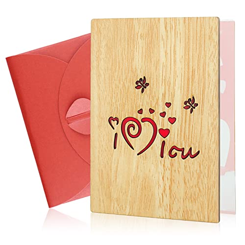 Biglietti d'amore in Legno,Biglietto in Bambù
