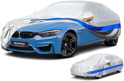 Funda Coche Exterior Impermeable, Cubre Coche de 10 Capas, Cubier...