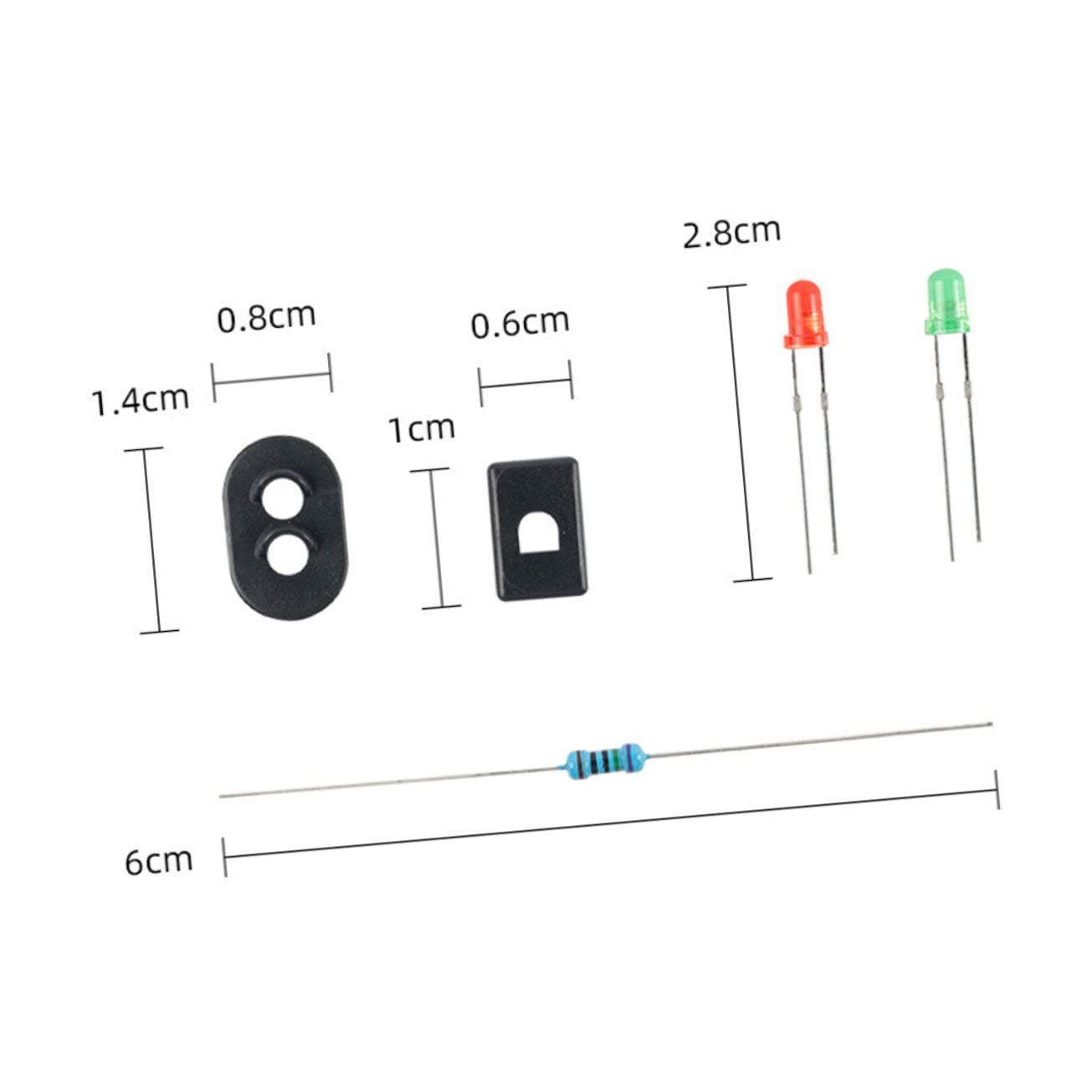 Angoily Micro Landscape Light Decor Traffic Light Models Mini Traffic Lamp Decorations Table DIY Materials