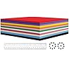 48PCS EVA Foam Sheets 1mm Thick 11.8 x 7.8 Inches Craft Foam Paper 12 Colors for Craft Projects Kids DIY Handcraft Classroom Parties and More