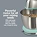 Hamilton Beach Classic Stand and Hand Mixer, 4 Quarts, 6 Speeds with QuickBurst, Bowl Rest, 290 Watts Peak Power, Blue (64658)