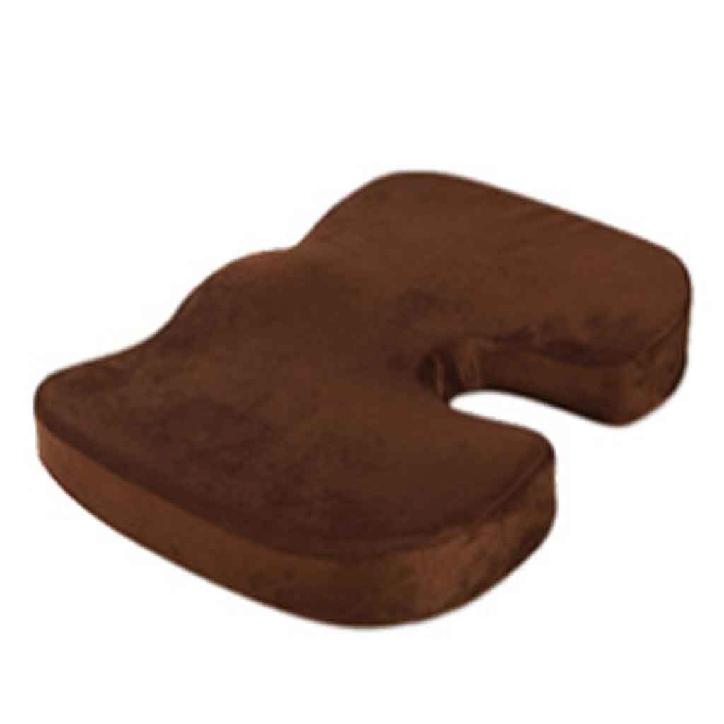 ZUODIAN Memory Foam Seat Cushion,Coccyx Orthopedic Seat Cushion for Beautify Hips, Relieve Lower Back Pain, Tailbone Pain and Sciatica, Suitable for Office Chair, Car Seat, Wheelchair (Black)