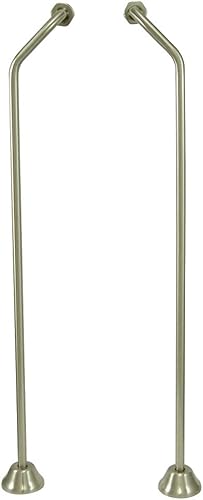 Kingston Brass CC478 Suministro de baño de doble desplazamiento, níquel cepillado