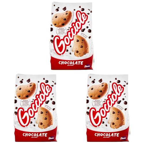 Pavesi Biscotti Frollini Gocciole Cioccolato, 500g (Confezione da 3)