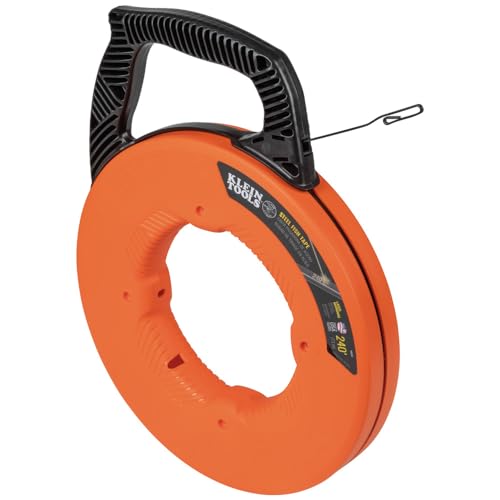 Klein Tools 56334 240-Foot x 1/8-Inch Electrical Fish Tape, Steel
