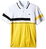 Lacoste Men's Tennis Short Sleeve Engineered Ultradry Color Clock W/ Tape T-Shirt
