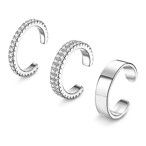 ORAZIO Adjustable Silver Tone Toe Rings Set Cover
