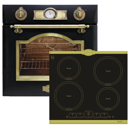 Kaiser EH 6355 Em Electriques Four encastré 67L Noir + Kaiser KCT 6395 Em Plaque de cuisson à...