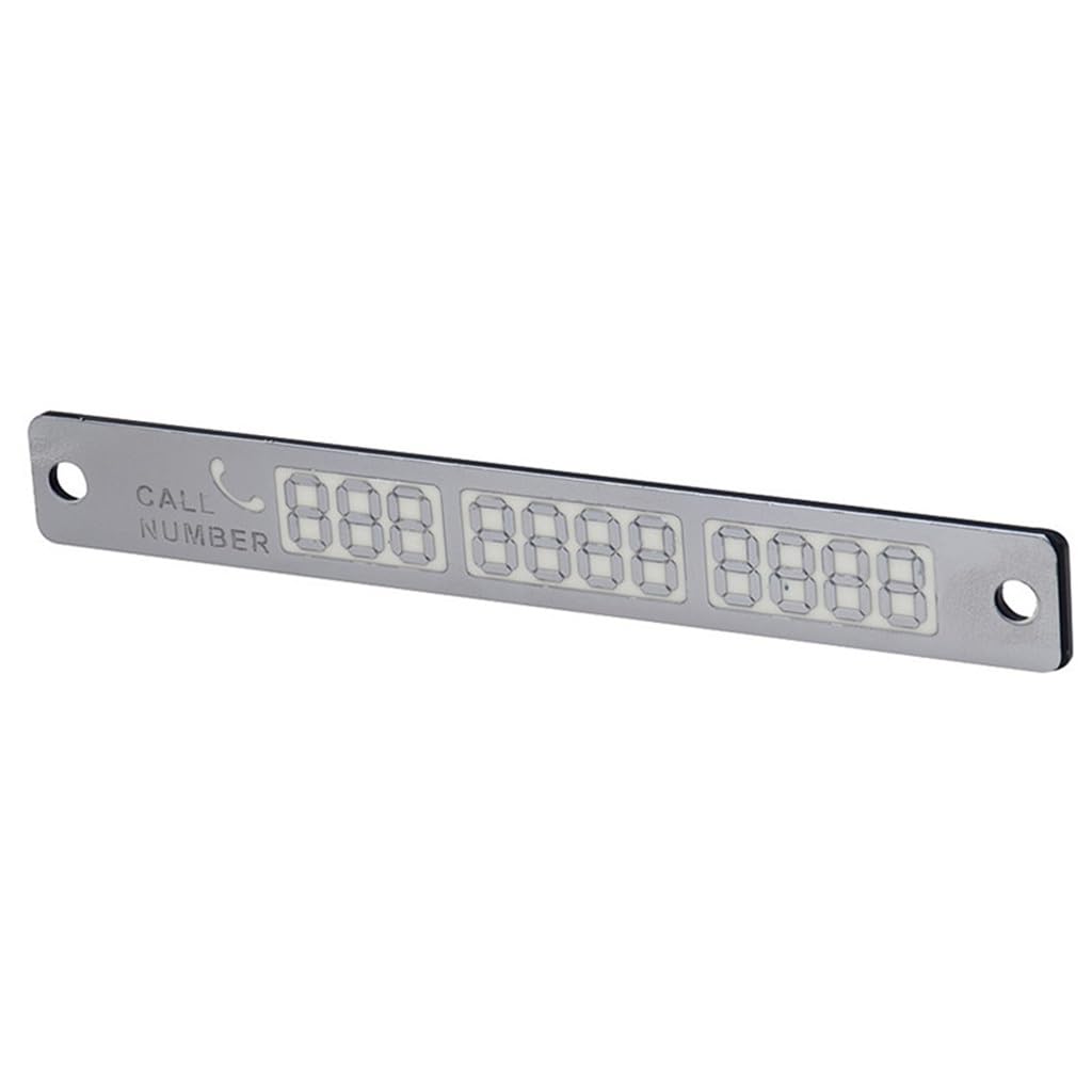 Autocollant carte numéro téléphone voiture haut de gamme plaque stationnement lumineuse