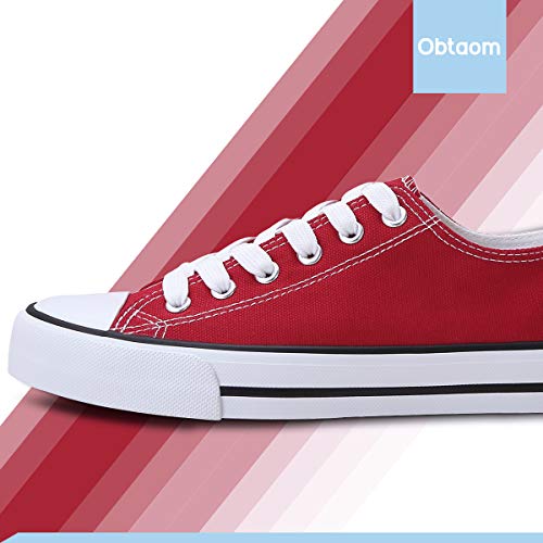 Obtaom Women’s Canvas Shoes Low Top Fashion Sneakers Slip on Walking Shoe - Image 7