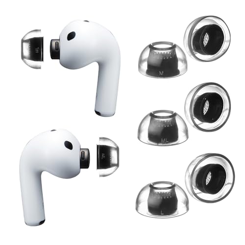 AirPods Pro 3�p�N���X�^���C���[�`�b�v�����p AirPods Pro�C���[�`�b�v ��������t�B�b�g ����~�߃O���b�v �m�C�Y�A�C�\���[�V���� �v���~�A���V���R�� AirPod Pro 3�A�N�Z�T���[ (3�y�A�AM-ML-L)