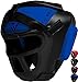 RDX Casque De Boxe MMA Grille Protection Tête Muay Thai Entraînement Arts Martiaux , bleu, Large