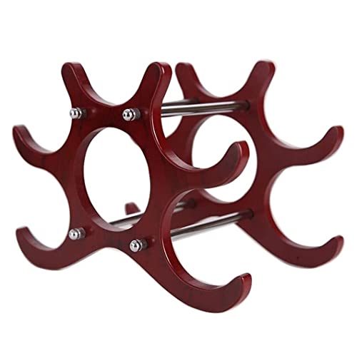 Soporte para 6 botellas de vino en madera sólida miniatura 5