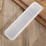 Portable Flatware Box, Travel Utensil Holder Carrying Case Clear Utensil Holder for Lunch Box Simple Tableware Storage Box Case for Cutlery Kit (8.26 X 2.2 Inches)