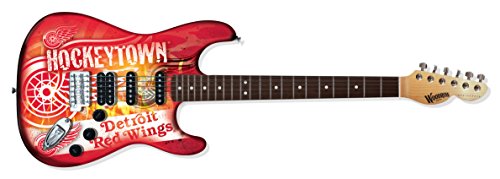 Woodrow Guitar by The Sports Vault NHL Detroit Red Wings Northender Electric Guitar
