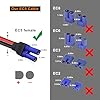 KUNCAN EC5 Jump Starter Cable Battery Clamps - 12V Replacement Alligator Clips to EC5 Female Connector Car Jumper Cable for Emergency Portable Car Jump Start Battery Booster Cable 10AWG Silicone Wire #1