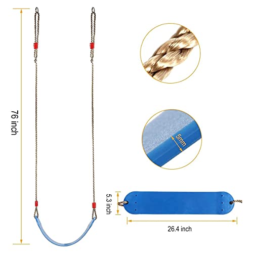 Braoses elastische Kinderschaukel aus EVA-Material in Blau
