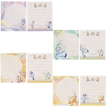 Amazon.co.jp: ディズニーシー 20周年 メモセット メモ帳 7種