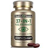 health sender Eye Vitamin 37 in 1 Supplement for Man Woman Full Eye Support Inspired by AREDS 2 with Lutein, Zeaxanthin, Bilberry Extract Anthocyanin, Omega-3, and CoQ10 Anti Aging Softgels