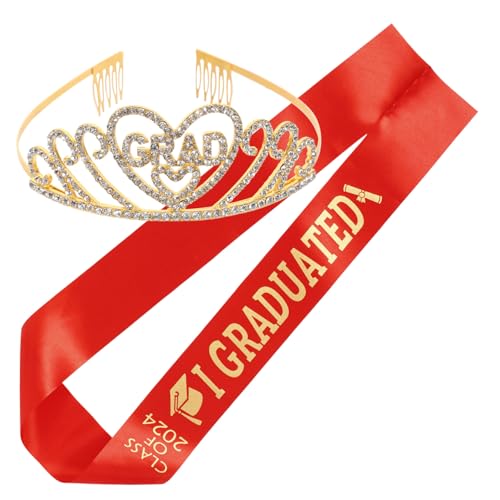 Homoyoyo 1 Juego Correas De De Graduación. Coronas Recepción Faja Regreso a Casa Accesorios Renacentistas Decoraciones De Bodas Nupcial Marco De Graduación Decorativo Metal