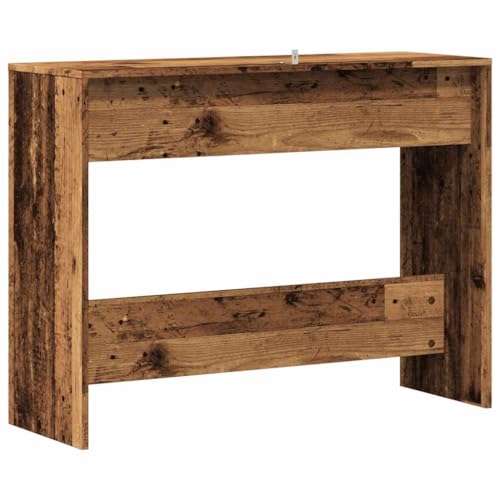 Consola de madera vieja de 100x35x76,5 cm para pasillo 7