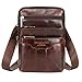 Xieben Umhängetasche aus Leder Schulter Crossbody Reisetasche für Herren Frauen Handyhalter Holster Geschäft Reise Pack Brieftasche Gürteltasche Bauchtasche Sling Brusttasche Kaffee
