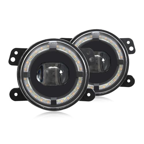 Namolit Luzes de nevoeiro LED de 4 polegadas 200W para carro Luzes de nevoeiro LED 20000LM Luzes de