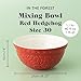 Mason Cash In the Forest S30 (1.25 Qt) Embossed Mixing Bowl | Hedgehog (Red)