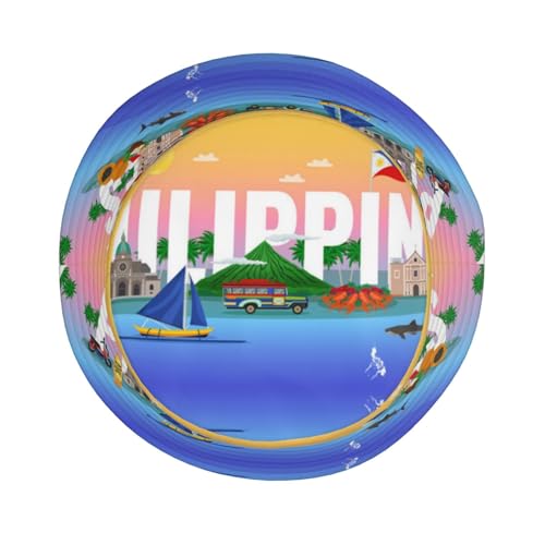 Sombrero Bucket con Bandera de Filipinas para Pesca y Senderismo miniatura 4