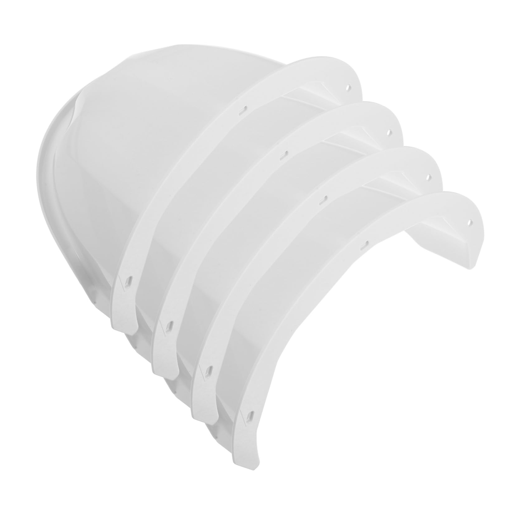 Abri pour Caméra de Sécurité Extérieur Blanc en Abs, Lot de 4